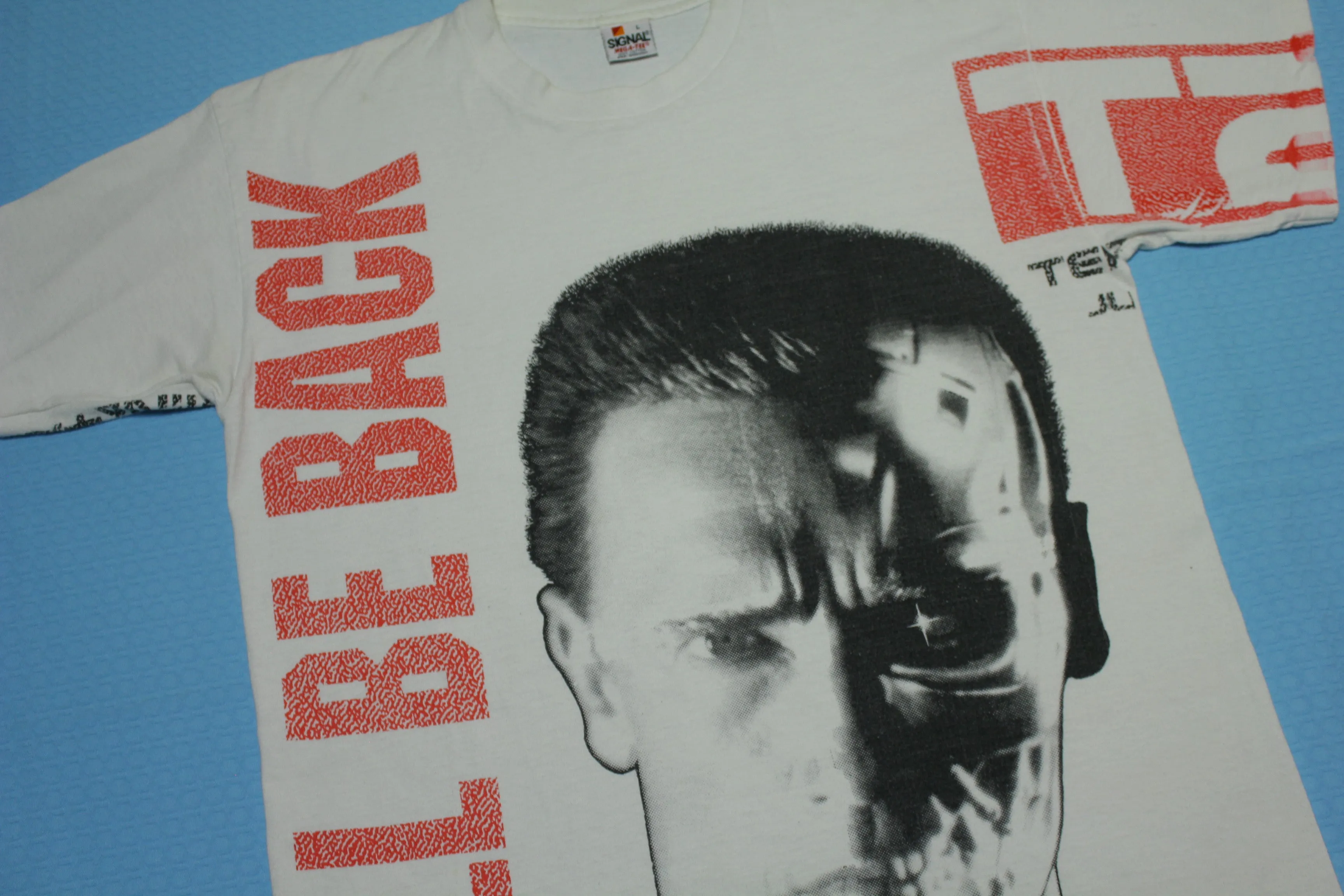 Terminator 2 T2 Vintage 1991 Judgement Day I'll Be Back AOP Carolco Movie Promo T-Shirt