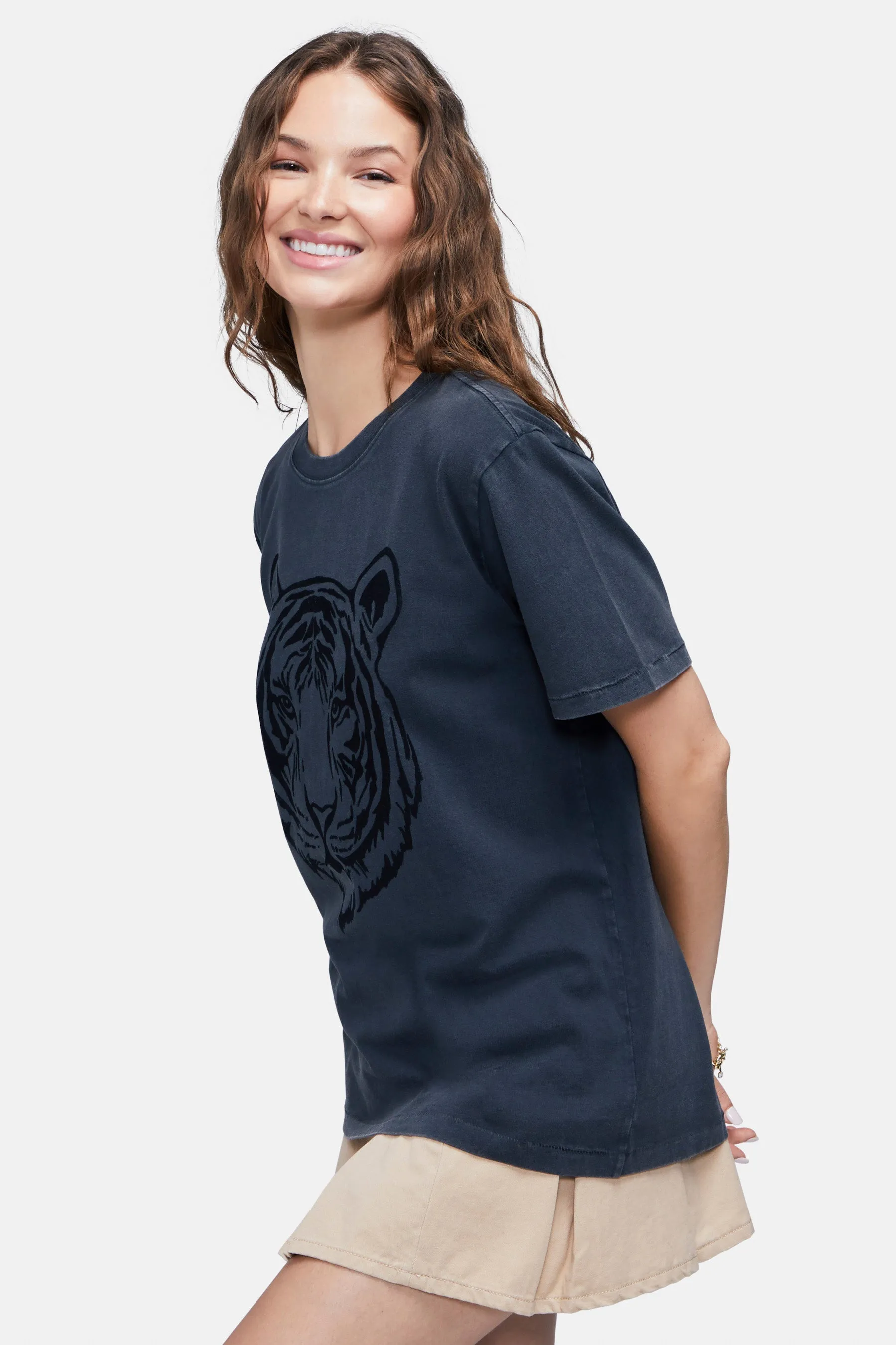 Tiger Ryan Boy Tee | Washed Black