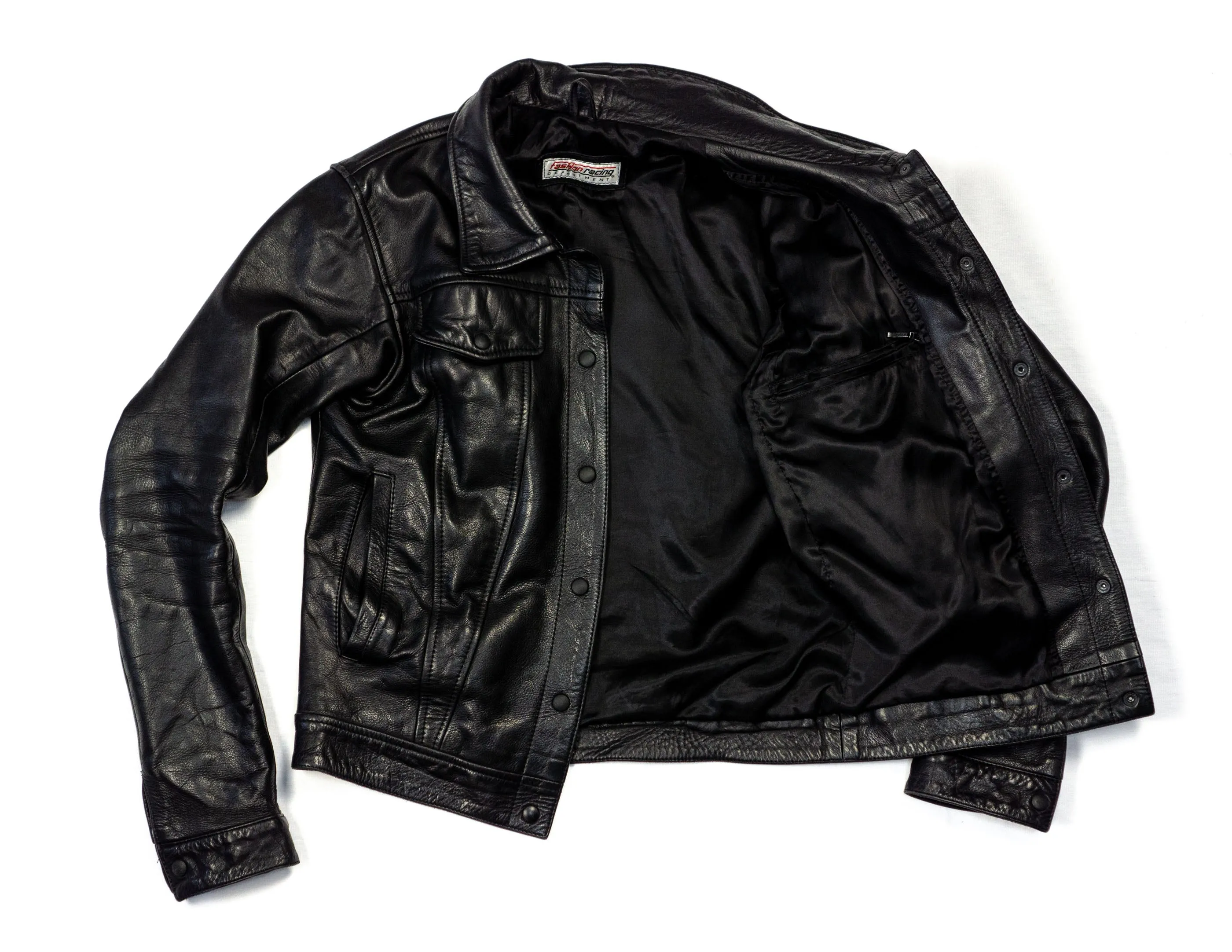 “Trucker” Women’s Black Leather Jacket