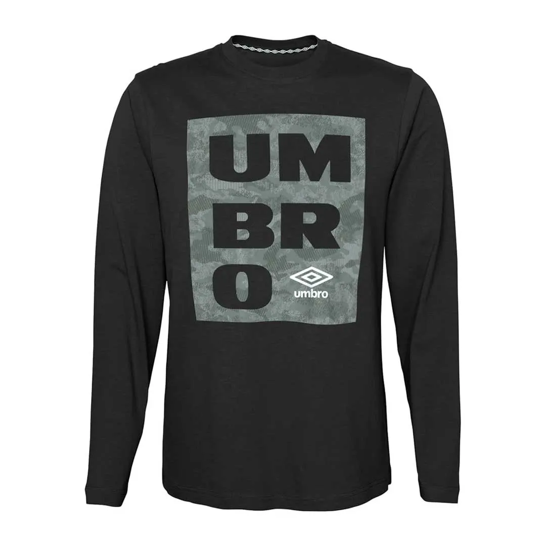 Umbro - Kids' (Junior) F22 Camo Box Long Sleeve T-Shirt (HUUB5UBLJ UAU)