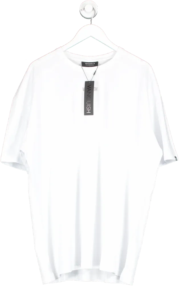 Vanquish White Classic Oversized T Shirt UK L